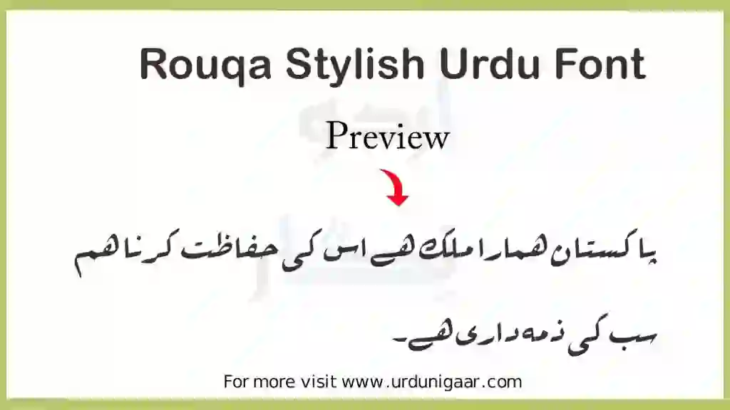 A thumbnail image for Rouqa Stylish Font most popular font in india