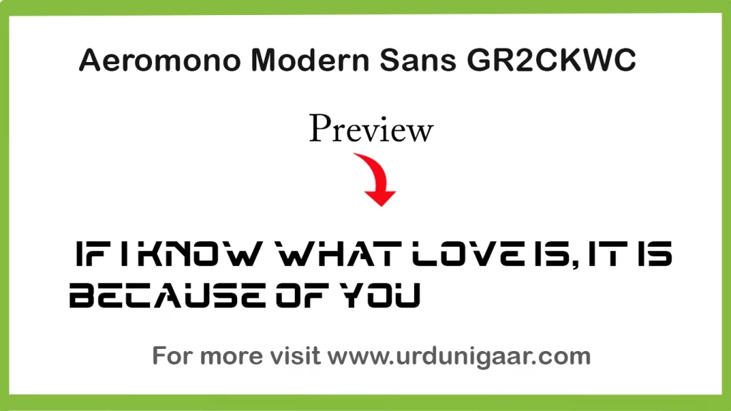 A thumbnail for Aeromono Modern Sans