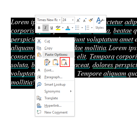 How to Remove Background Color in Word After Copied Text - Urdunigaar