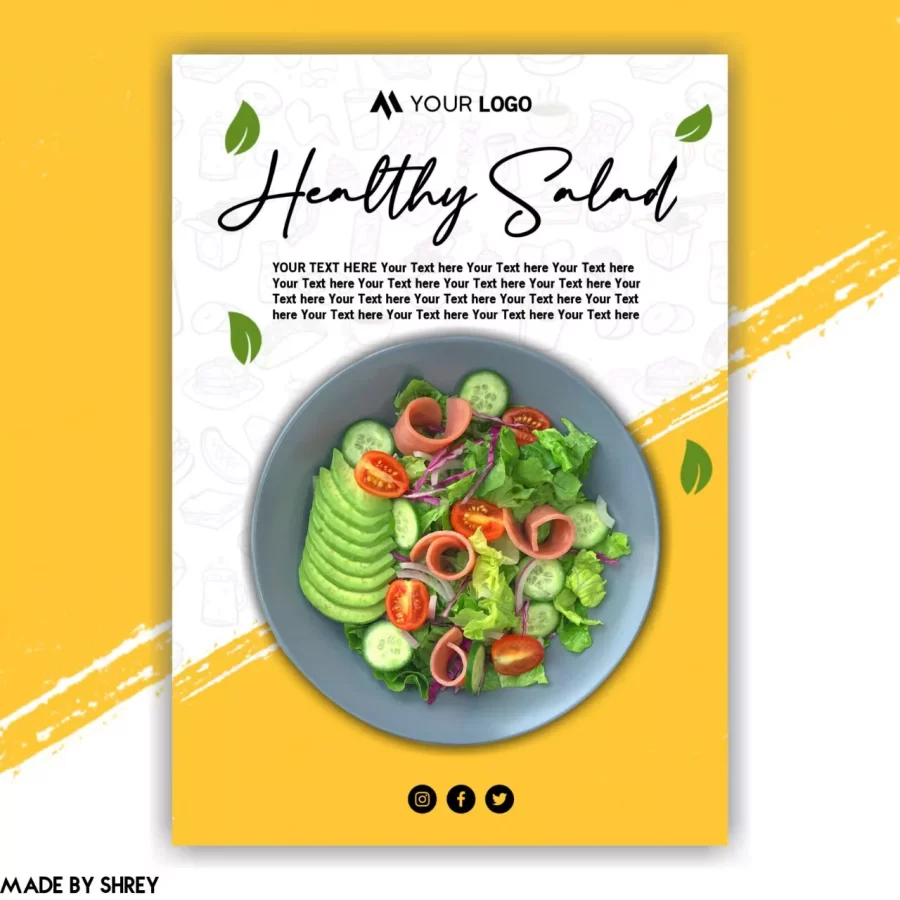 Free PLP Healthy Salad Restaurant Template