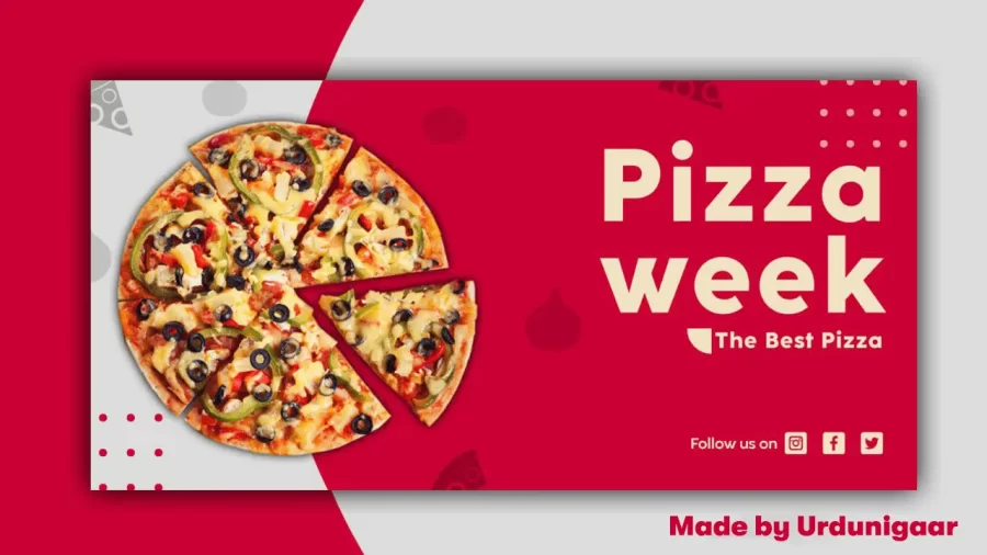 Delicious Pizza Social Media Banner PLP Template
