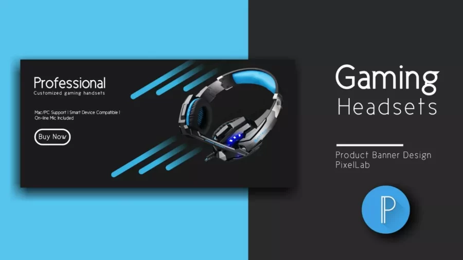 Gaming Headsets Social Banner PLP Template